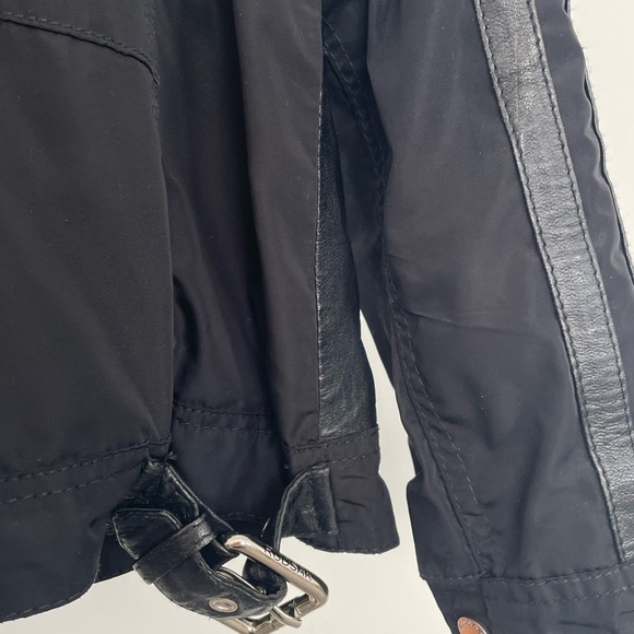 RUDSAK Black Leather & Nylon Jacket - Picture 10 of 13